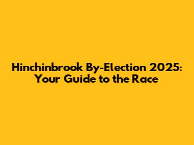 Hinchinbrook By-Election 2025: Your Guide to the Race