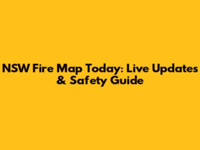 NSW Fire Map Today: Live Updates & Safety Guide