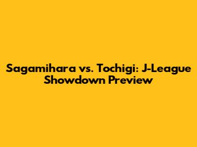 Sagamihara vs. Tochigi: J-League Showdown Preview