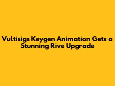 Vultisig's Keygen Animation Gets a Stunning Rive Upgrade